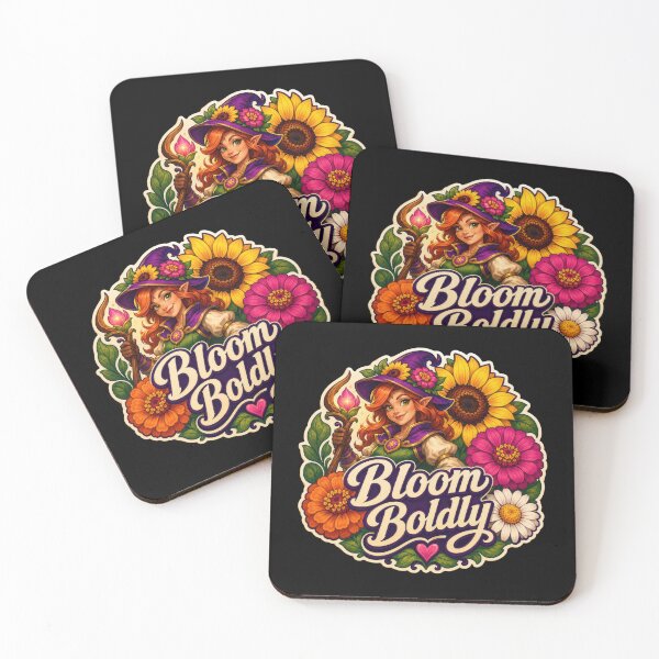 Item preview, Bloom Boldly Flower Witch Fantasy Garden Sticker designed and sold by Sketchlegacy.