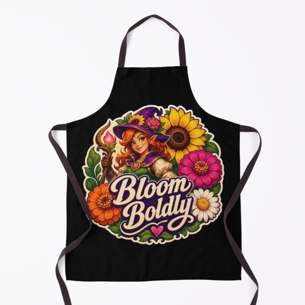 Item preview, Bloom Boldly Flower Witch Fantasy Garden Sticker designed and sold by Sketchlegacy.