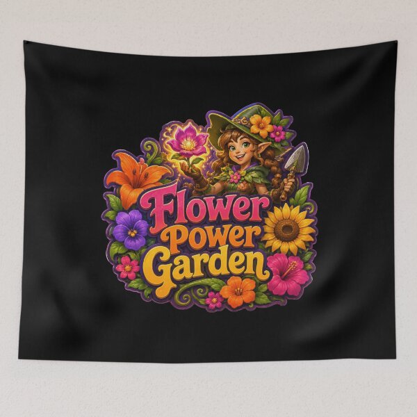 Item preview, Flower Power Garden Fantasy Floral Witch Sticker designed and sold by Sketchlegacy.