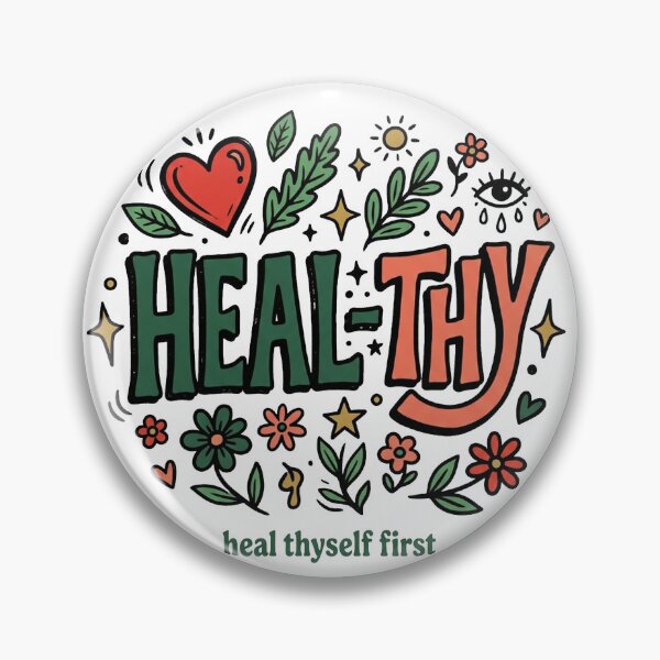 Item preview, Heal-Thy T-Shirt - Heal Thyself First Wellness Boho Graphic Tee designed and sold by PlushFutura.