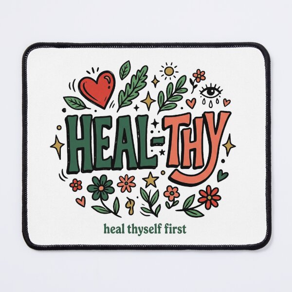 Item preview, Heal-Thy T-Shirt - Heal Thyself First Wellness Boho Graphic Tee designed and sold by PlushFutura.
