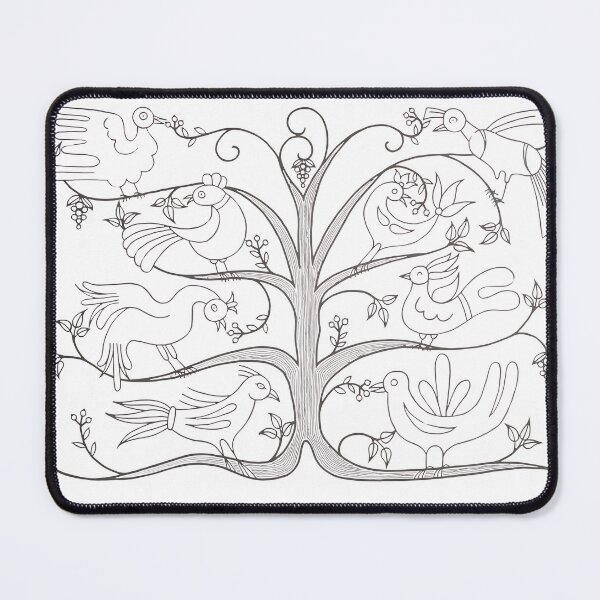 Item preview, Folk Art Tree of Birds designed and sold by TheGreatGildy.