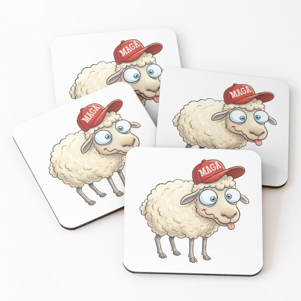 Item preview, Funny Anti Trump MAGA Cult of Sheep Democrat Political Humor designed and sold by Space Ghettos.