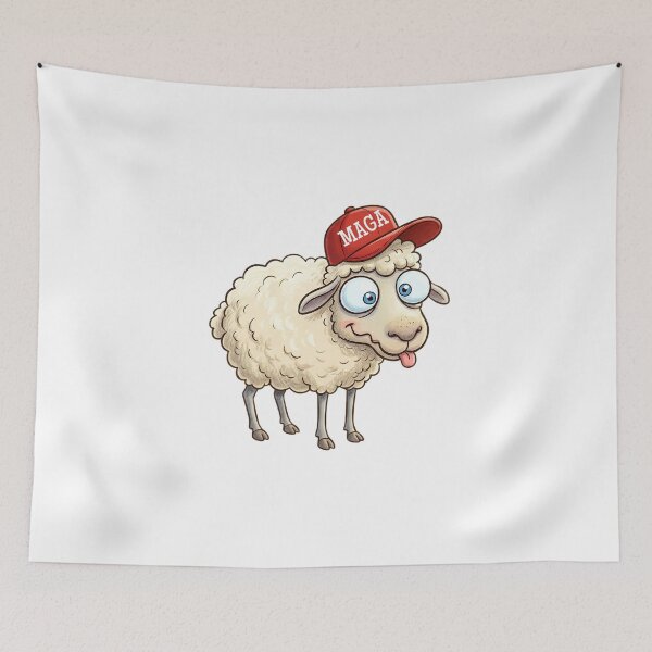 Item preview, Funny Anti Trump MAGA Cult of Sheep Democrat Political Humor designed and sold by BuyShirtsOnline.
