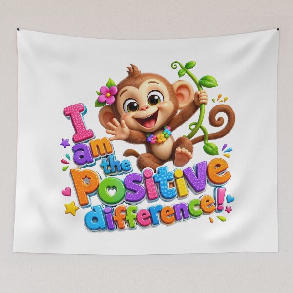 Item preview, The Positive Difference Monkey designed and sold by BlissBlvdShop.