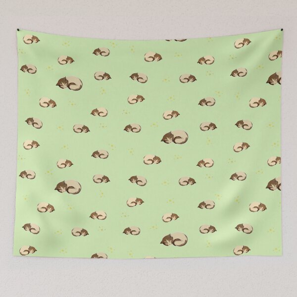 Item preview, Sleeping Cats Soft Cozy Pattern designed and sold by CeciReynaga.
