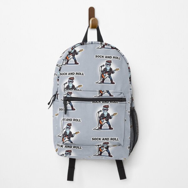Item preview, Funny Sock & Roll Pun Design – Rock Star Sock Cartoon for Music Lovers designed and sold by Donsean22.