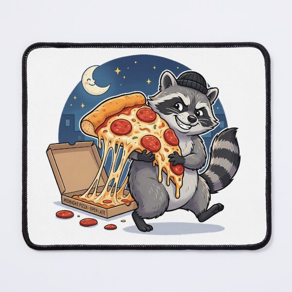 Item preview, Pizza Bandit Raccoon – One Slice Won’t Hurt designed and sold by MzulhilmiZam.
