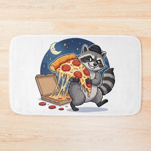 Item preview, Pizza Bandit Raccoon – One Slice Won’t Hurt designed and sold by MzulhilmiZam.