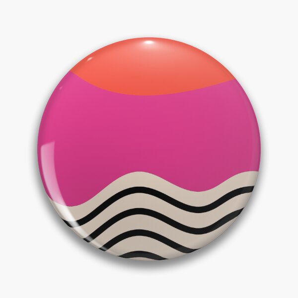 Item preview, Mid Century Modern Waves Retro Abstract Geometric Design designed and sold by Volt Junkies.