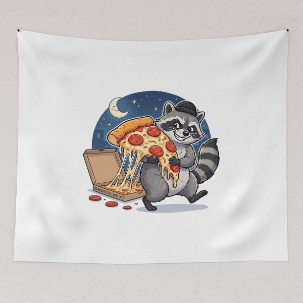 Item preview, Pizza Bandit Raccoon – One Slice Won’t Hurt designed and sold by MzulhilmiZam.