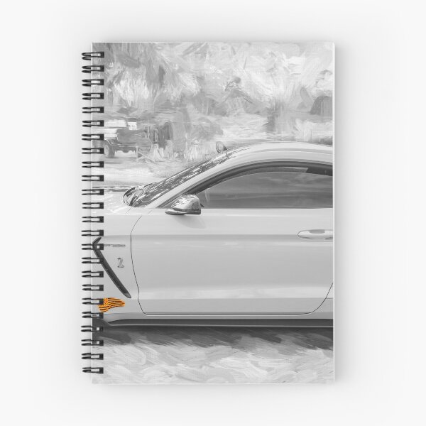 Item preview, 2020 Ford Shelby Mustang GT350 Twister Orange Muscle Car 3/4 Profile Art designed and sold by RichFrancoCars.