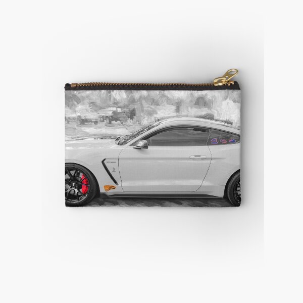 Item preview, 2020 Ford Shelby Mustang GT350 Twister Orange Muscle Car 3/4 Profile Art designed and sold by RichFrancoCars.