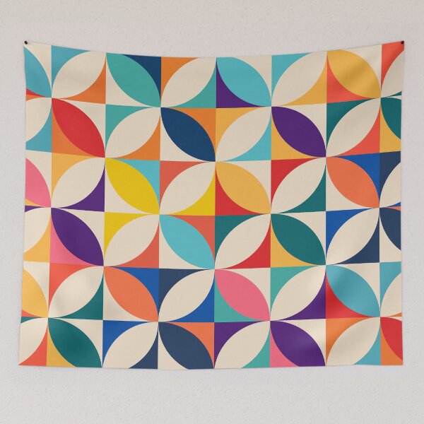 Item preview, Mid Century Modern Geometric Retro Abstract Tile Design designed and sold by Volt Junkies.