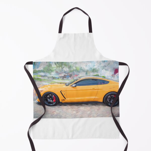 Item preview, 2020 Ford Shelby Mustang GT350 Twister Orange Muscle Car 3/4 Profile Art designed and sold by RichFrancoCars.