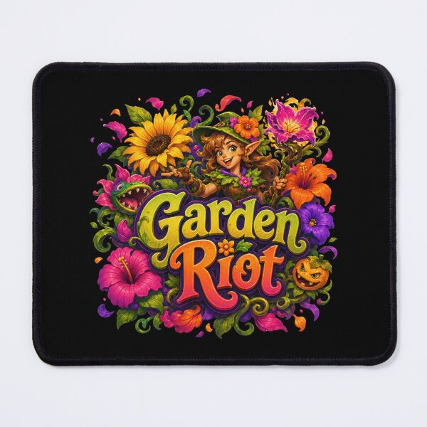 Item preview, Garden Riot Fantasy Floral Elf Garden Design designed and sold by Sketchlegacy.