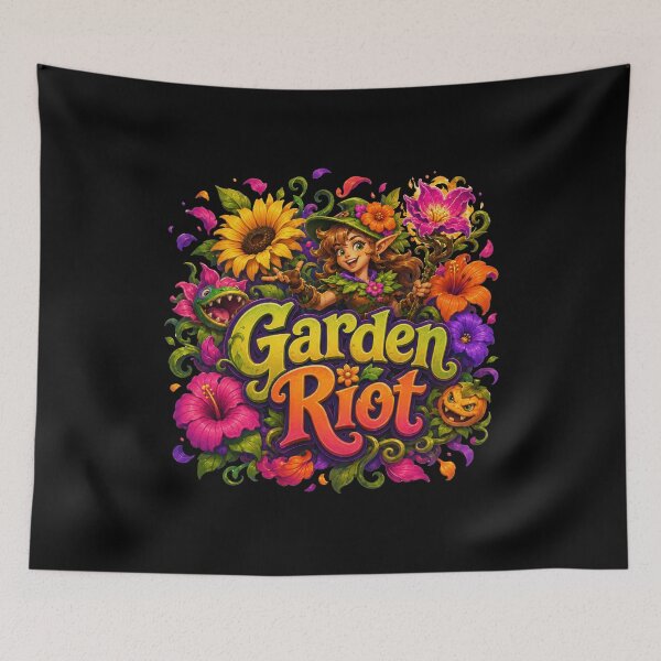 Item preview, Garden Riot Fantasy Floral Elf Garden Design  designed and sold by Sketchlegacy.