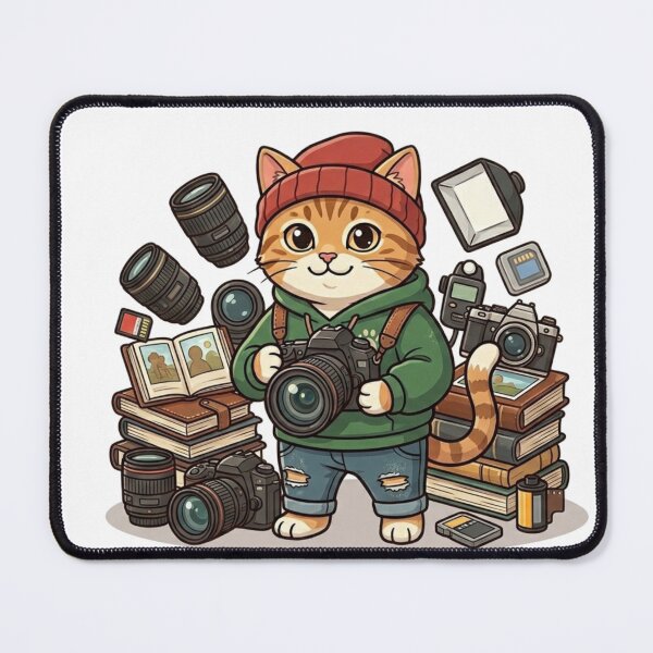 Item preview, Pawsitive Exposure Funny Photographer Cat Camera designed and sold by Wild Horizon Studio.