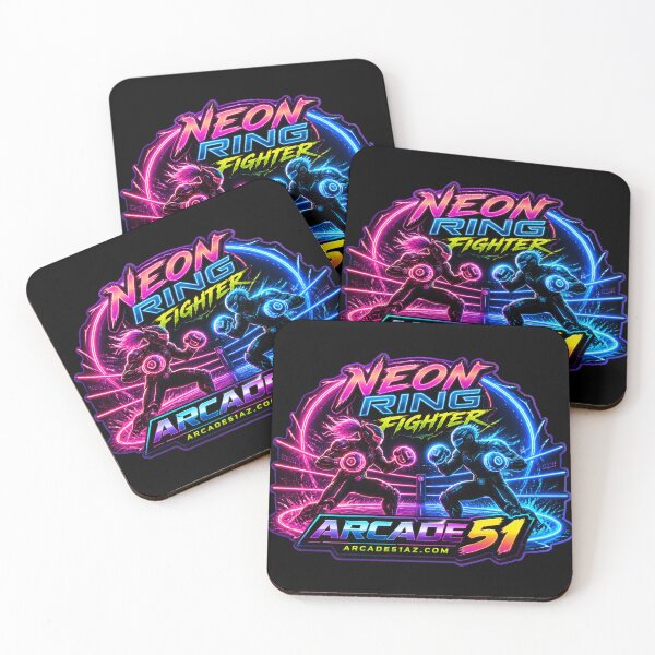 Item preview, Arcade 51: Neon Ring Fighter designed and sold by Arcade51az.