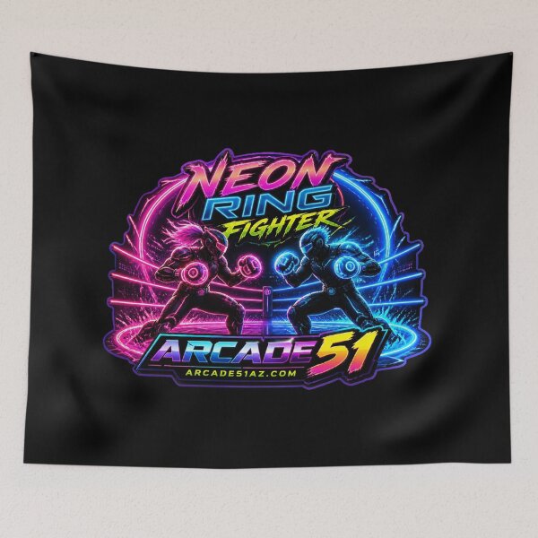 Item preview, Arcade 51: Neon Ring Fighter designed and sold by Arcade51az.