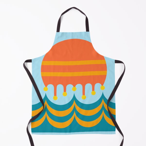 Item preview, Melting Retro Sun Ocean Wave Summer designed and sold by xmoudx.