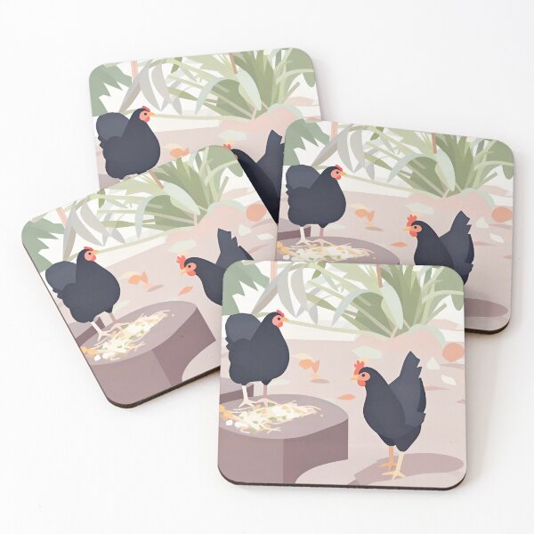 Item preview, Hens on the hunt. designed and sold by WildLadyWood.