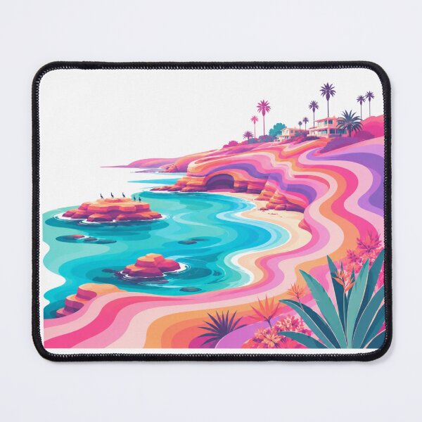 Item preview, La Jolla Cove | Rainbow Landscape Retro | San Diego designed and sold by KeystoneCoast.