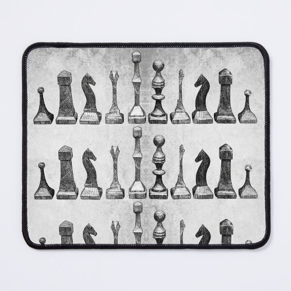 Item preview, 19th Century Hand Carved Wooden Chess Set Dark Gaming Art designed and sold by Ghoul Enterprises.