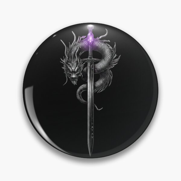 Item preview, Mystic Purple Crystal Dragon Sword Tabletop RPG Art designed and sold by Dinaelsherkawy.