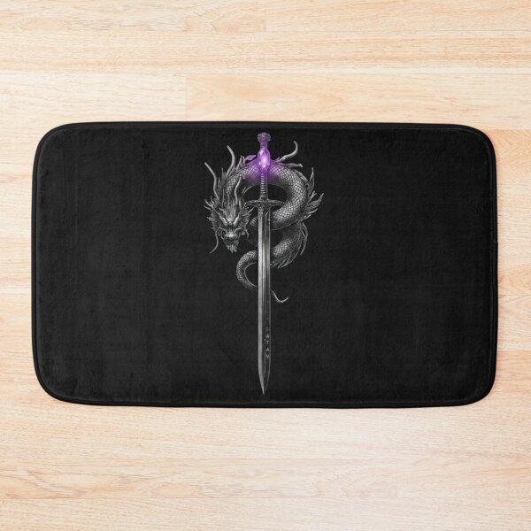 Item preview, Mystic Purple Crystal Dragon Sword Tabletop RPG Art designed and sold by Dinaelsherkawy.