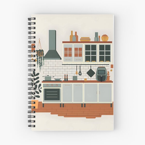 Item preview, Kitchen Illustration – Air Fryer on Counter Flat Style Design designed and sold by EmeraldeaArt.