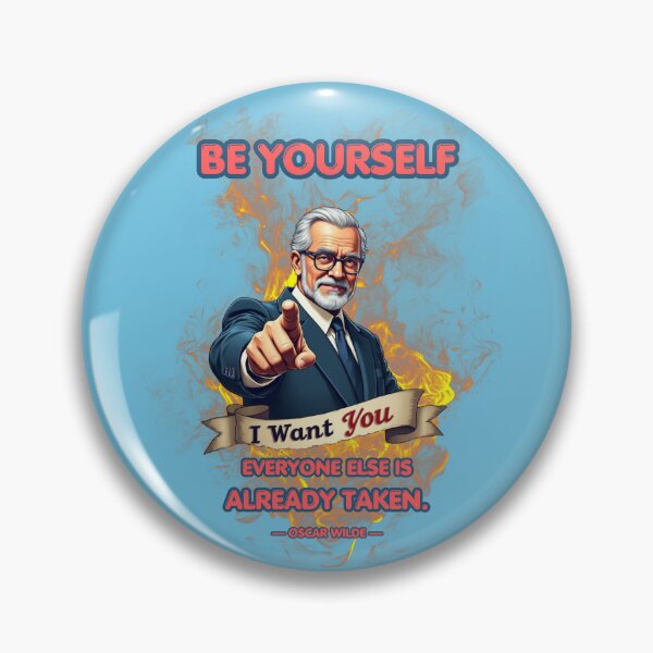 Item preview, Oscar Wilde Quote Poster - Be Yourself Everyone Else Is Taken Vintage Propaganda Style designed and sold by GoGreenlove.