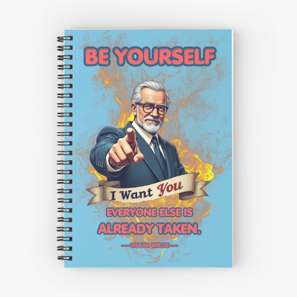 Item preview, Oscar Wilde Quote Poster - Be Yourself Everyone Else Is Taken Vintage Propaganda Style designed and sold by GoGreenlove.