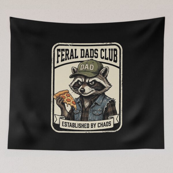 Item preview, Feral Dads Club Established By Chaos Father Parenting Humor designed and sold by SofenArt.
