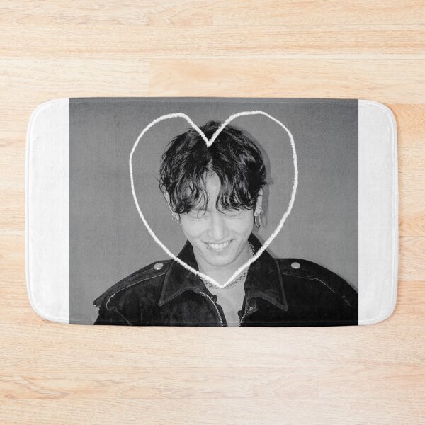 Item preview, Aesthetic Jungkook Smiling Heart Doodle designed and sold by Mooncreates7.