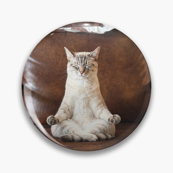 Item preview, Meditating Cat meme designed and sold by ChristinaW333.