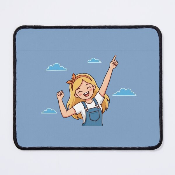 Item preview, Happy Girl Sticker | Cute Kawaii Cartoon Character | Positive Vibes Design designed and sold by morning sun.