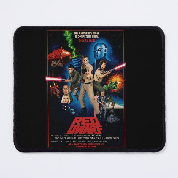 Item preview, Red Dwarf Inspired Retro Sci-Fi Comedy Poster | Space Crew Fan Art Design designed and sold by GarnerSupplyCo.