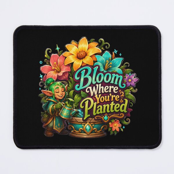 Item preview, Bloom Where You're Planted Whimsical Garden Fantasy Design  designed and sold by Sketchlegacy.