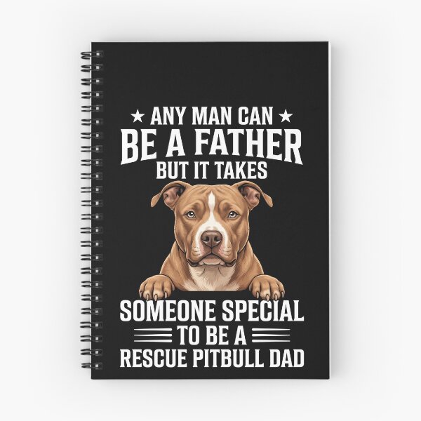 Item preview, Any Man Can Be A Father But It Takes Someone Special To Be A Rescue Pitbull Dad Dog Parent Canine Lover designed and sold by SofenArt.