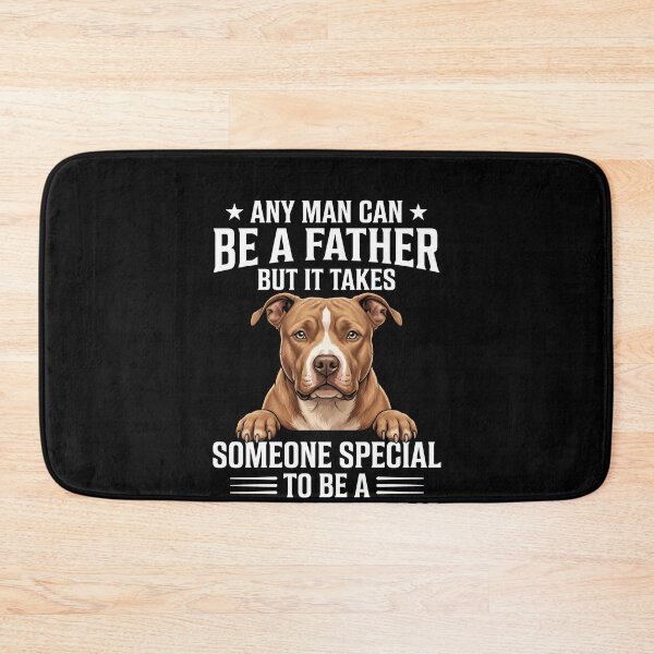 Item preview, Any Man Can Be A Father But It Takes Someone Special To Be A Rescue Pitbull Dad Dog Parent Canine Lover designed and sold by SofenArt.