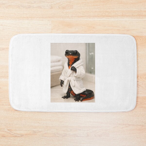 Item preview, Cozy Bathrobe Fire-bellied Newt designed and sold by Sillytoe.