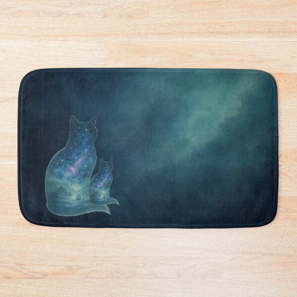 Item preview, Purrfect Voyagers – Cosmic Cat Galaxy Art designed and sold by PurrfectWhisper.