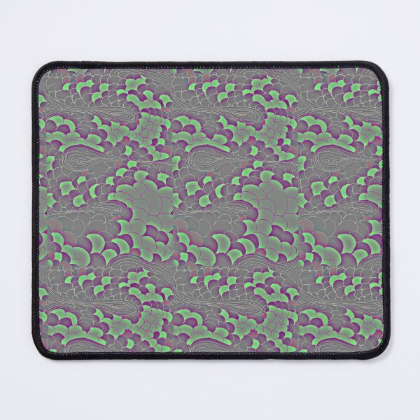 Item preview, Grey Snak - Neon Abstract Scale Geometric Pattern designed and sold by MAMA.art.Rio <Marsailhe_Milward>.