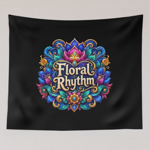 Item preview, Floral Rhythm Ornamental Botanical Music Design  designed and sold by Sketchlegacy.