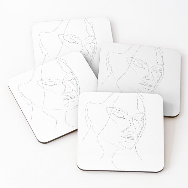 Item preview, Woman Face Portrait Drawing Art Print designed and sold by essentialink.