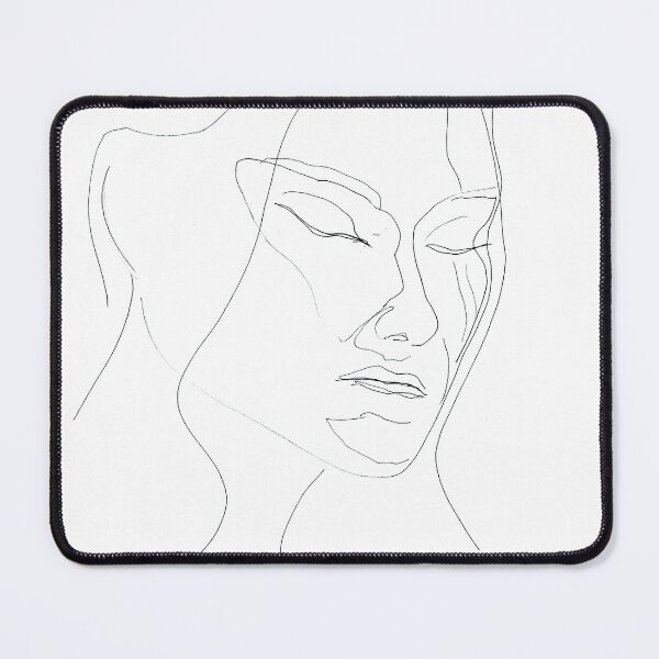 Item preview, Woman Face Portrait Drawing Art Print designed and sold by essentialink.