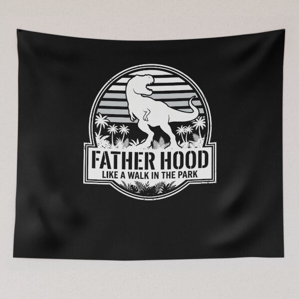 Item preview, Father Hood Like A Walk In The Park Dinosaur Dad Fatherhood Gift designed and sold by SofenArt.