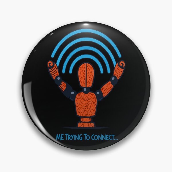 Item preview, Trying to Connect… Funny Tech Illustration designed and sold by zoliartdesign.