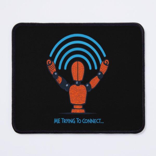 Item preview, Trying to Connect… Funny Tech Illustration designed and sold by zoliartdesign.